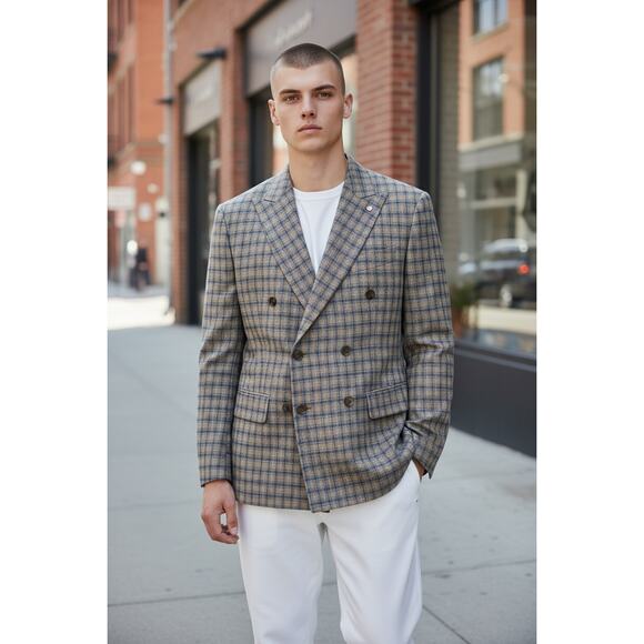 Laboratori Italiani Double-Breasted Virgin Wool Blazer–48(EU)38(US)(W-12/XL)NWT - Picture 5 of 8